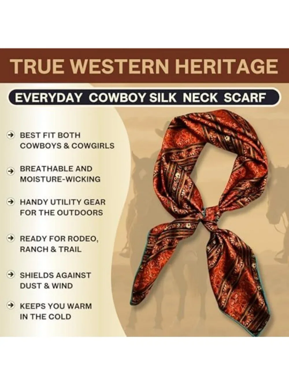 Silk Floral Bandana Scarf | 36